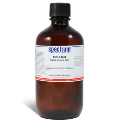 Picric Acid, Crystal, Reagent, ACS Grade, 500 grams